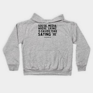 Sarcasm on Social Media - Truth with a Twist Kids Hoodie